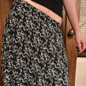 Floral maxi skirt